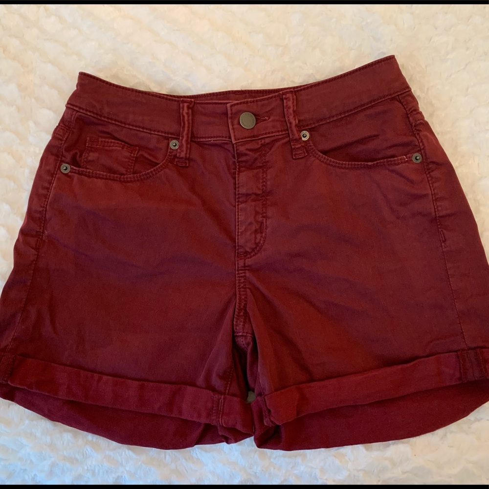 Burgundy shorts